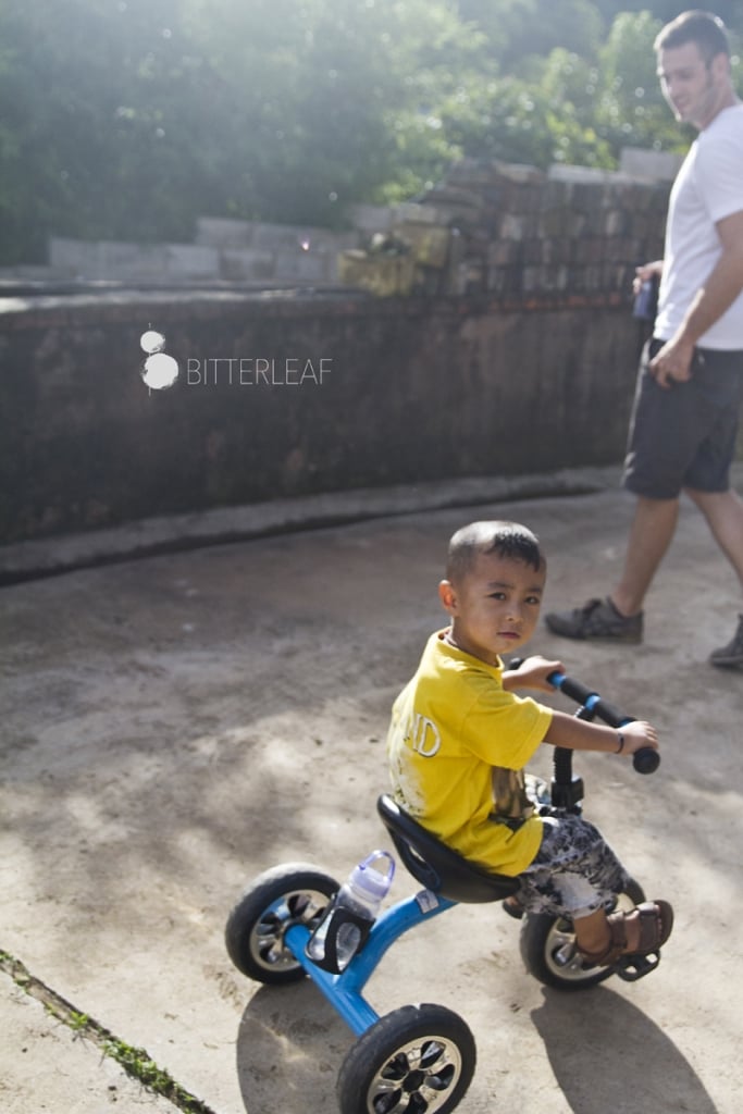 Ms. Li's son. We quickly learned that his favourite word was Lamborghini. Maybe if the price of Yiwu tea keeps going up...