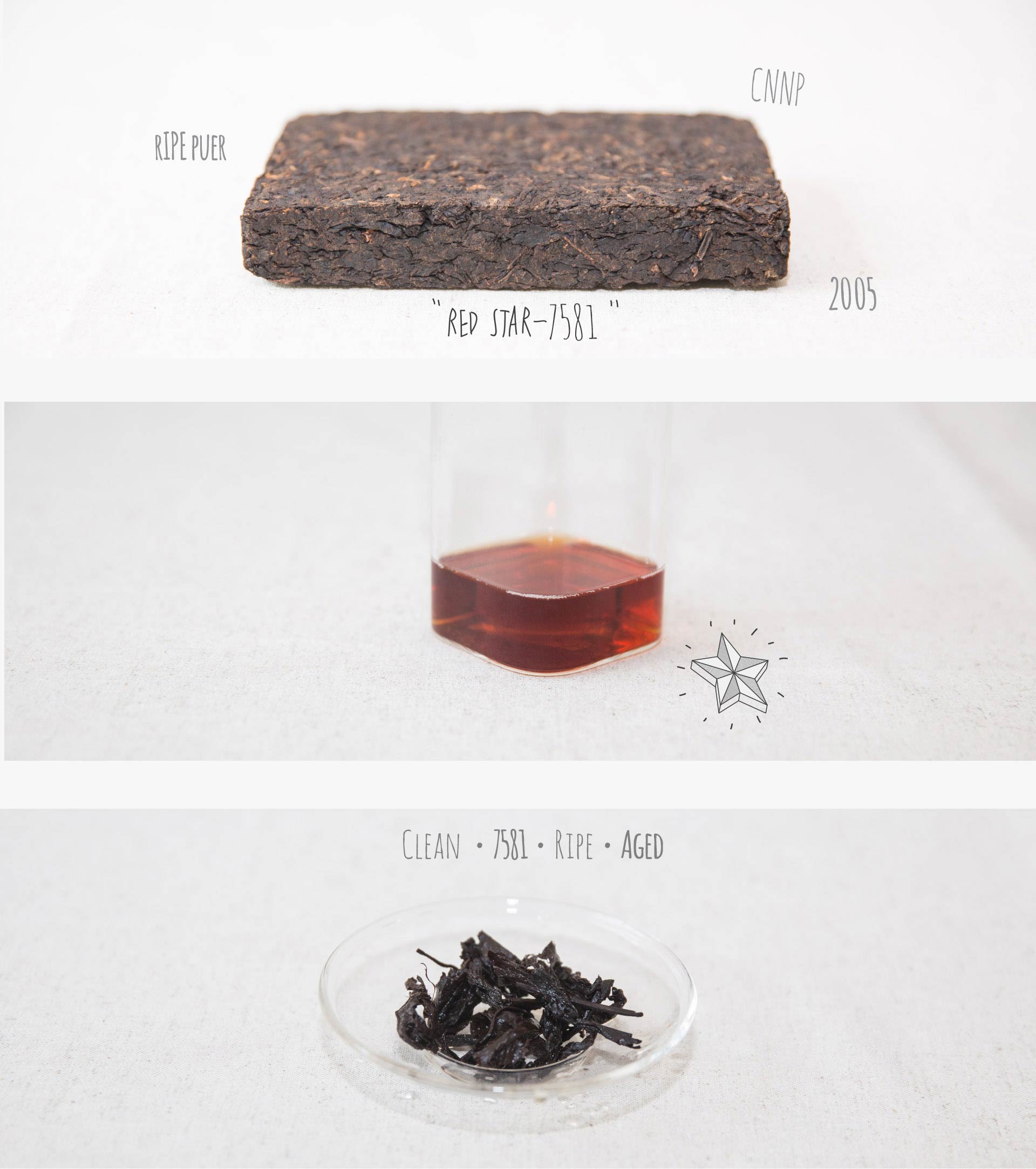 Red Star-7581 Zhong Cha 2005 Ripe Puer