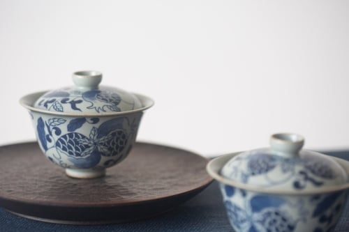 Pomegranate Qinghua Gaiwan