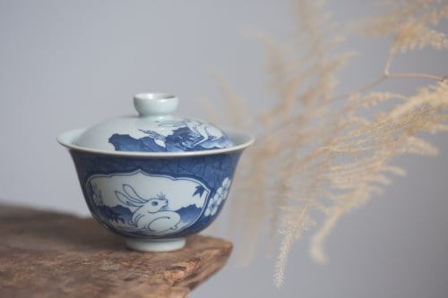 Rabbit Qinghua Gaiwan