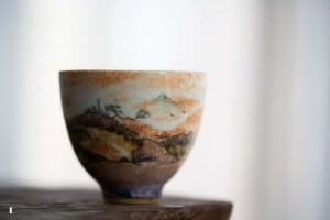 Serene Handpainted Shino Glaze Teacups
