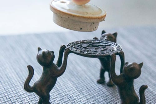 3 Meowsketeers Copper Lid Holder