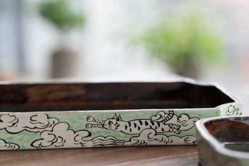 Flying Cat Tea Tray - Image 2