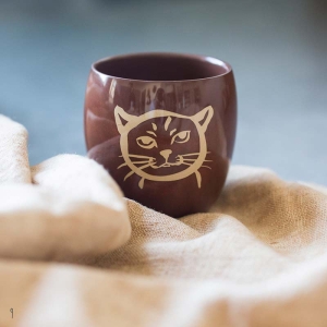 Tea Meowster Jianshui Zitao Purple Clay Cat Teacup