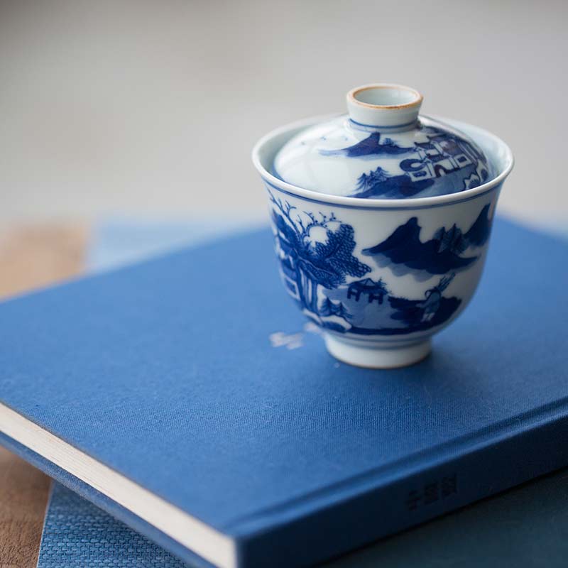 mountain top handpainted gaiwan 10 | BITTERLEAF TEAS