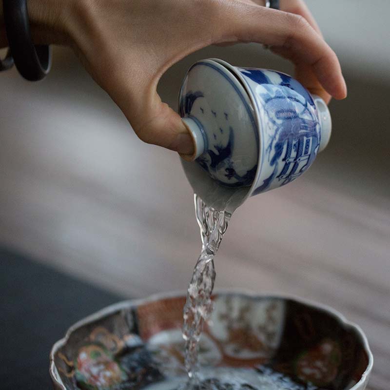 mountain top handpainted gaiwan 11 | BITTERLEAF TEAS