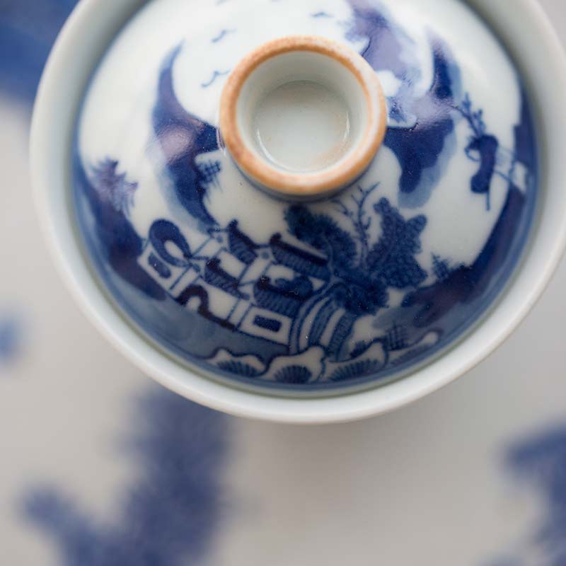 mountain top handpainted gaiwan 9 | BITTERLEAF TEAS