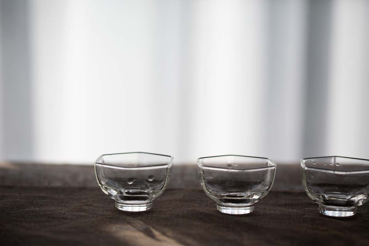 hex glass teacup 7 | BITTERLEAF TEAS