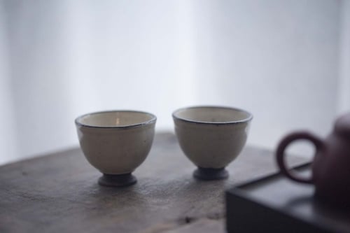White Night Round Teacup
