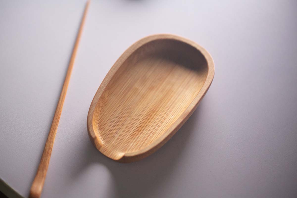 Broad Bamboo Tea Scoop BITTERLEAF TEAS