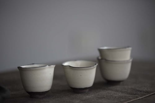White Night Clover Teacup