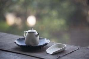 White Night Dimple Teapot