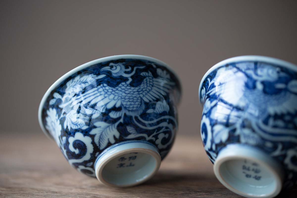 once upon a time handpainted qinghua teacup phoenix 11 | BITTERLEAF TEAS once upon a time handpainted qinghua teacup phoenix 11 | BITTERLEAF TEAS