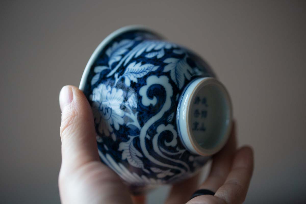 once upon a time handpainted qinghua teacup phoenix 13 | BITTERLEAF TEAS once upon a time handpainted qinghua teacup phoenix 13 | BITTERLEAF TEAS