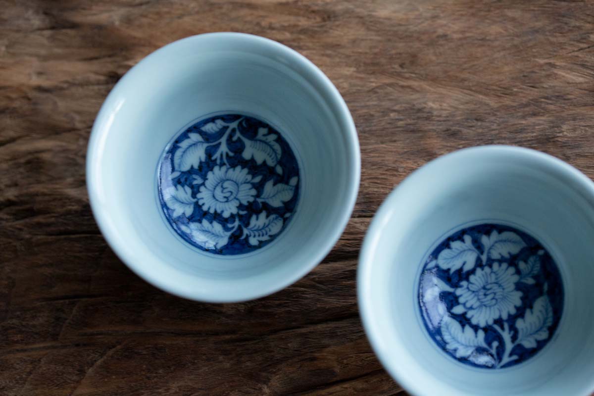once upon a time handpainted qinghua teacup phoenix 5 | BITTERLEAF TEAS once upon a time handpainted qinghua teacup phoenix 5 | BITTERLEAF TEAS