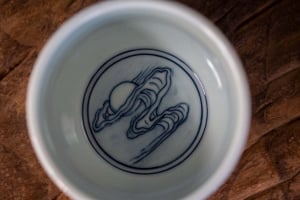 Zhong Kui Qinghua Hand Painted Teacup