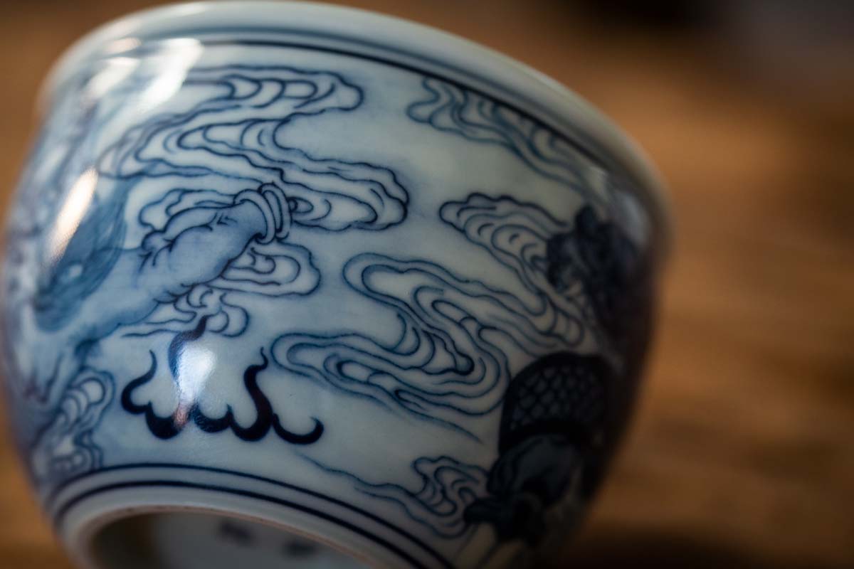 qinghua handpainted zhongkui teacup 7 | BITTERLEAF TEAS