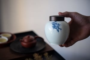 White Pine Double Lid Tea Jar