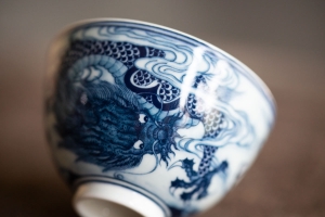 Mythical Hand Painted Teacup - Dragon
