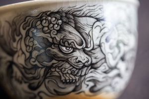 Mythical Mono Hand Painted Teacup - Xingshi