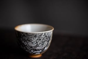 Mythical Mono Hand Painted Teacup - Xuanwu