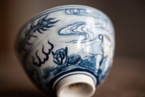 Mythical Hand Painted Teacup - Phoenix