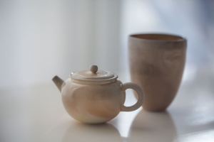 Aurora Wood Fired Round Teapot