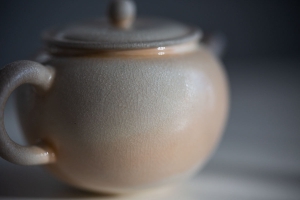 Aurora Wood Fired Round Teapot