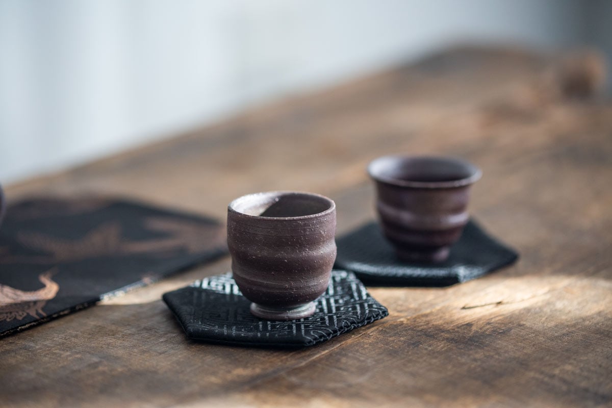 brocade cloth coaster 2 | BITTERLEAF TEAS