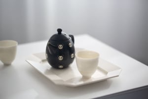 Guang's Sketchbook Longdan Teapot with Small Panda Dots