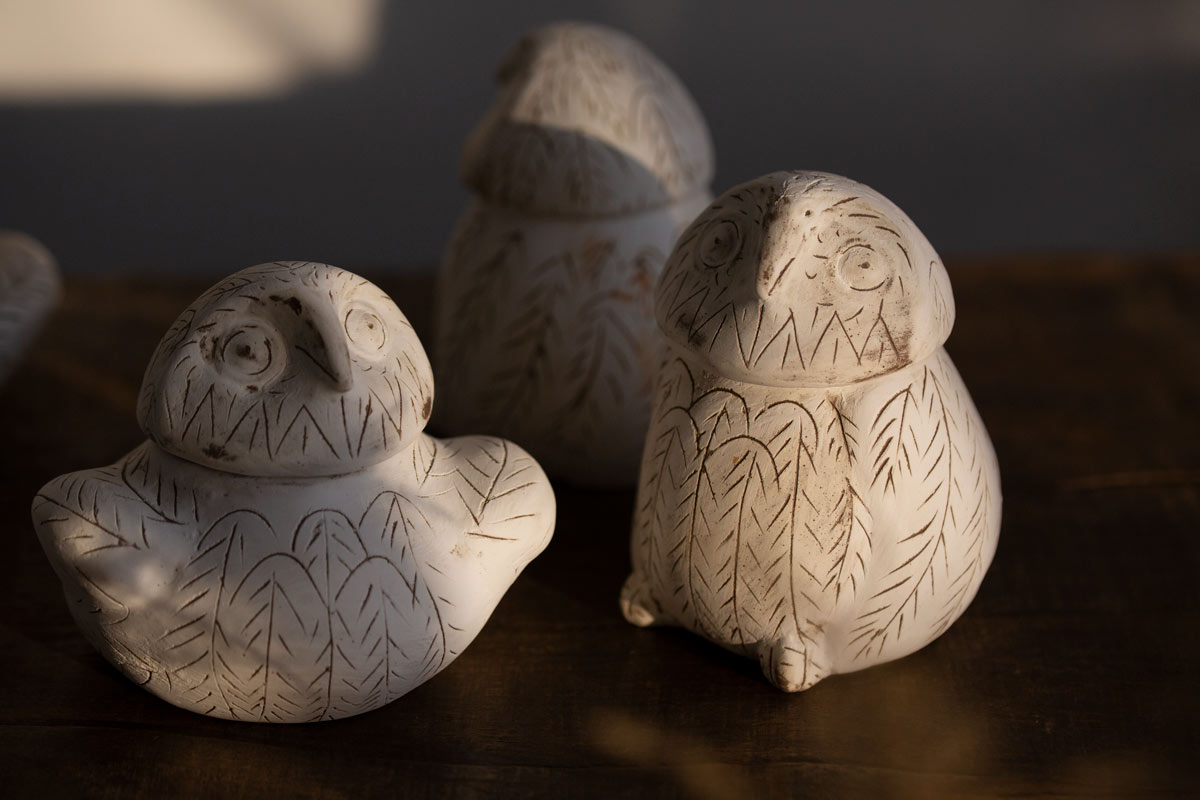 snowy owl tea jar 14 | BITTERLEAF TEAS