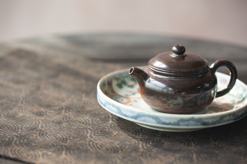 Black Pearl Fanggu Wood Fired Jianshui Zitao Teapot