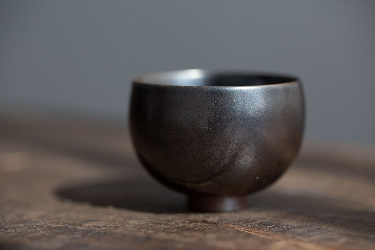 black pearl wood fired jianshui zitao teacup 12 | BITTERLEAF TEAS black pearl wood fired jianshui zitao teacup 12 | BITTERLEAF TEAS