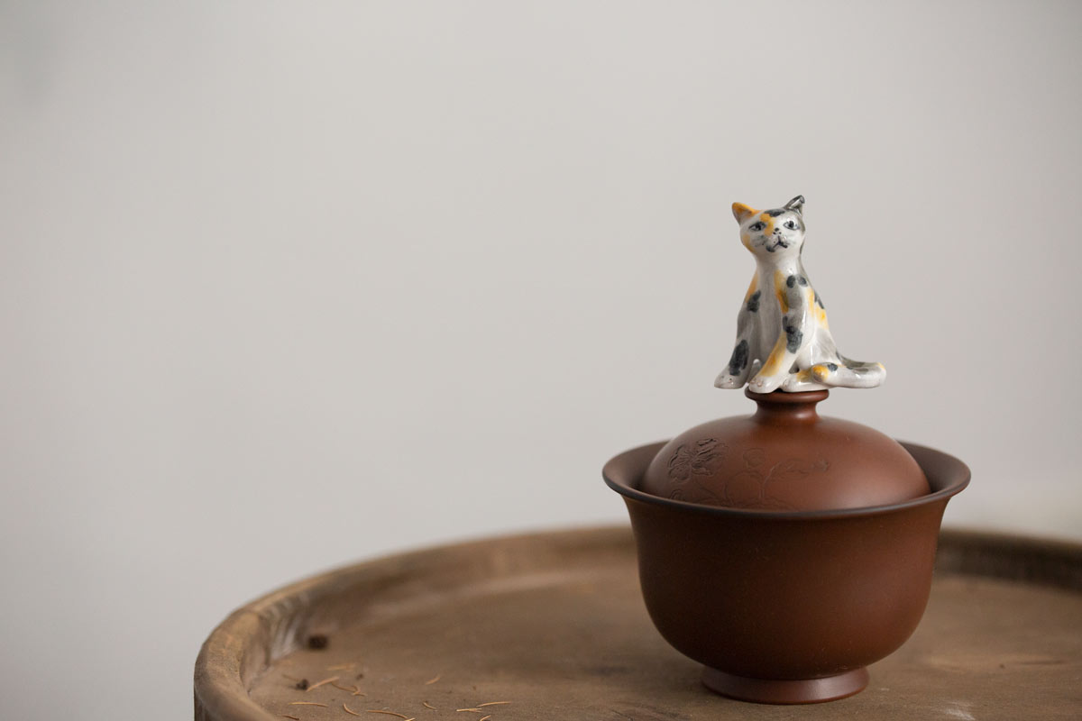 cat republic teacup orange tri 11 | BITTERLEAF TEAS