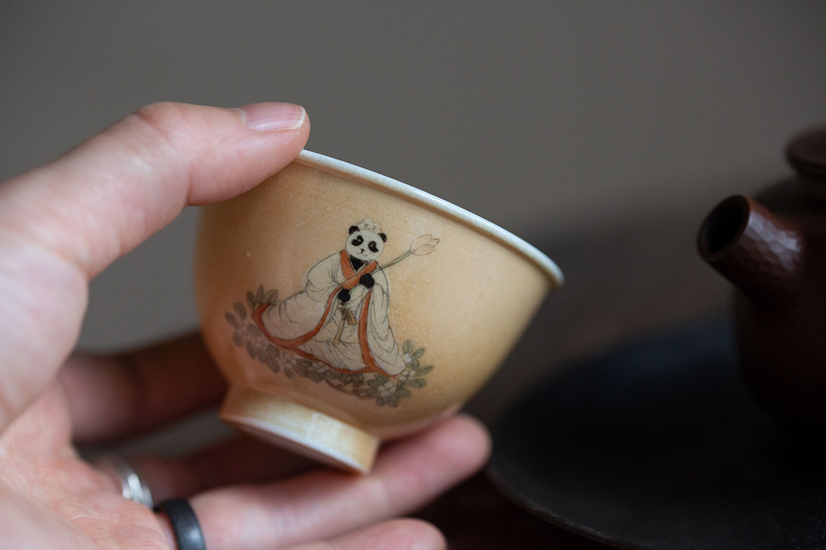 panda society wood fired teacup ladies 13 | BITTERLEAF TEAS