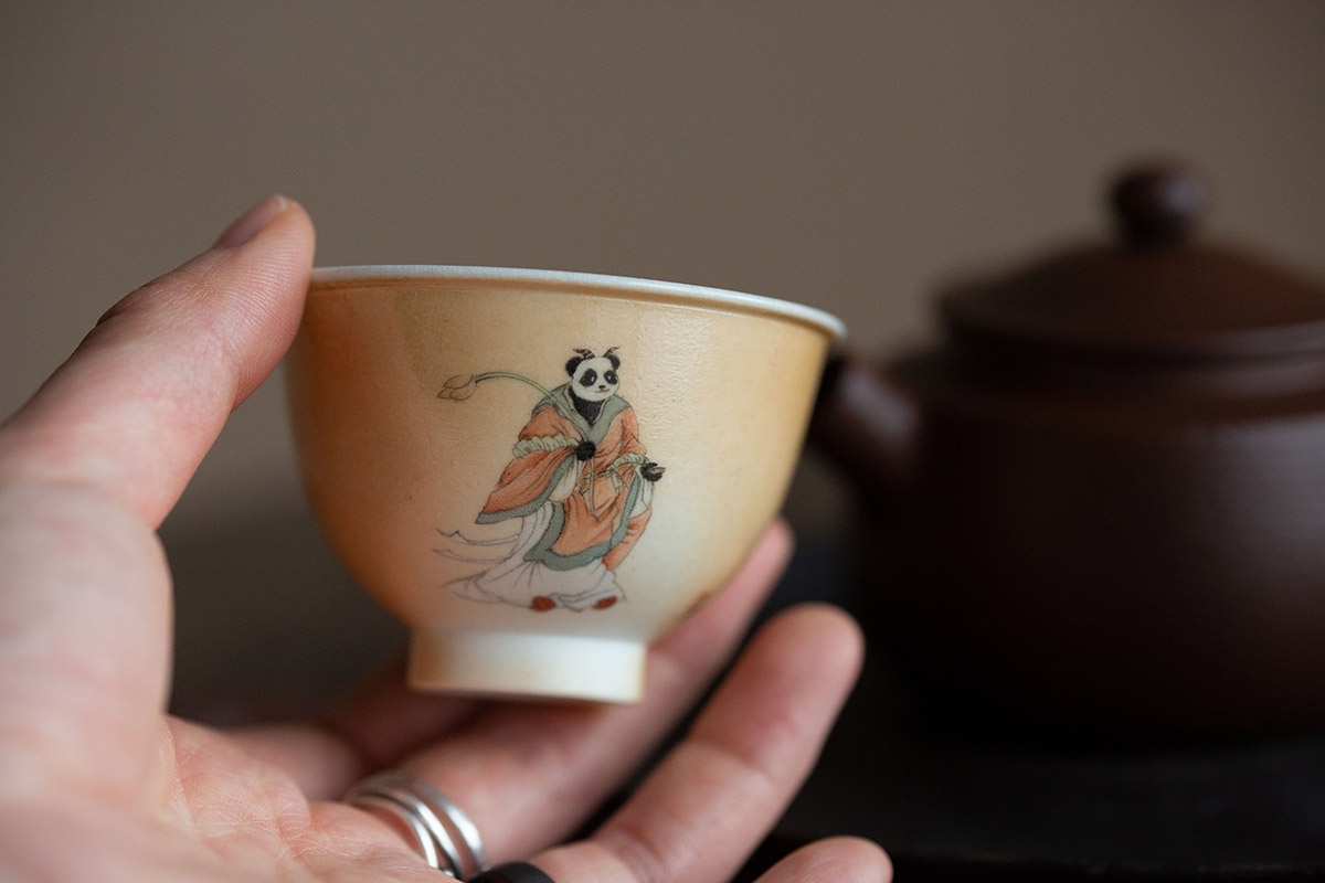panda society wood fired teacup ladies 6 | BITTERLEAF TEAS