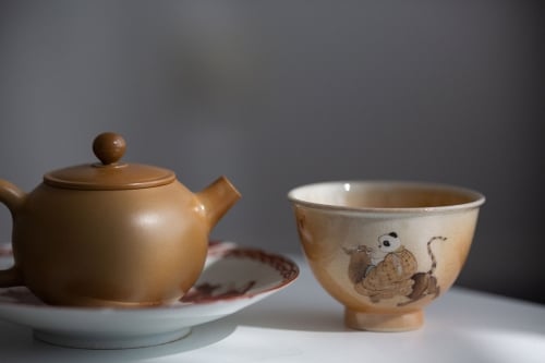 Panda Society Wood Fired Teacup - Tiger