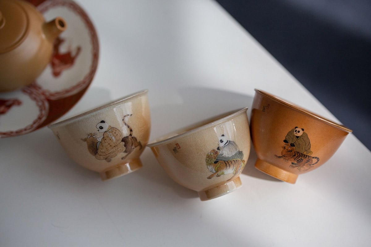 panda society wood fired teacup tiger 2 | BITTERLEAF TEAS
