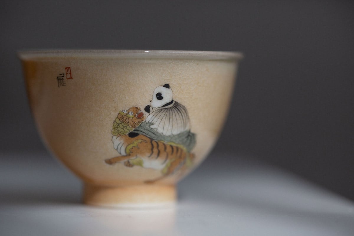 panda society wood fired teacup tiger 8 | BITTERLEAF TEAS