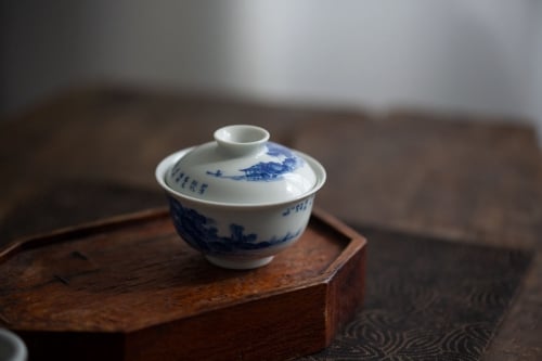 Imperial Blue Shanshui Gaiwan