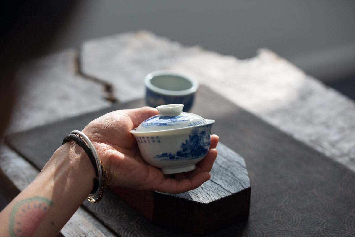 imperial blue gaiwan shanshui 12 | BITTERLEAF TEAS imperial blue gaiwan shanshui 12 | BITTERLEAF TEAS
