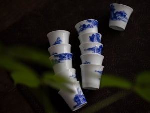 imperial blue mini teacup shanshui 1 | BITTERLEAF TEAS