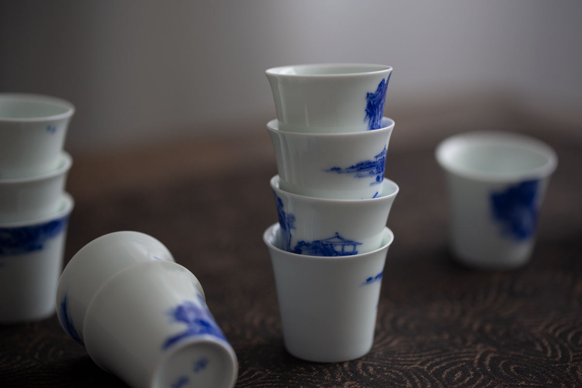 imperial blue mini teacup shanshui 10 | BITTERLEAF TEAS imperial blue mini teacup shanshui 10 | BITTERLEAF TEAS