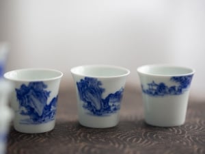 imperial blue mini teacup shanshui 11 | BITTERLEAF TEAS