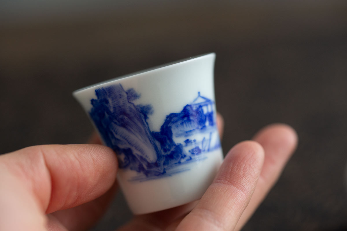 imperial blue mini teacup shanshui 12 | BITTERLEAF TEAS imperial blue mini teacup shanshui 12 | BITTERLEAF TEAS
