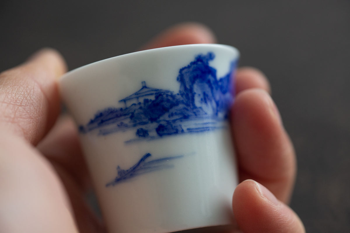 imperial blue mini teacup shanshui 2 | BITTERLEAF TEAS imperial blue mini teacup shanshui 2 | BITTERLEAF TEAS