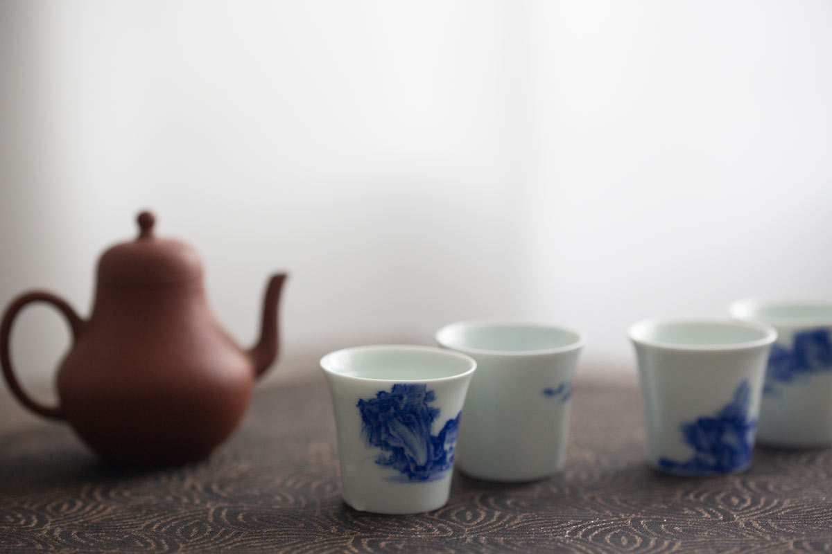 imperial blue mini teacup shanshui 6 | BITTERLEAF TEAS imperial blue mini teacup shanshui 6 | BITTERLEAF TEAS