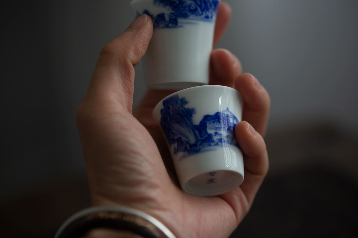 imperial blue mini teacup shanshui 9 | BITTERLEAF TEAS imperial blue mini teacup shanshui 9 | BITTERLEAF TEAS