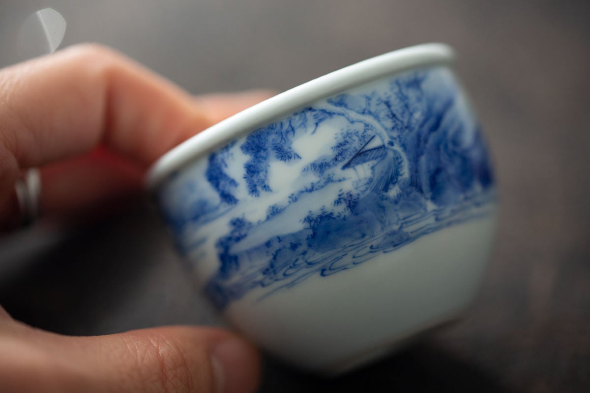imperial blue teacup shanshui 13 | BITTERLEAF TEAS imperial blue teacup shanshui 13 | BITTERLEAF TEAS