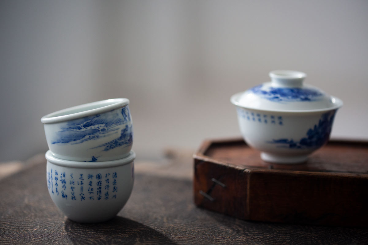 imperial blue teacup shanshui 17 | BITTERLEAF TEAS imperial blue teacup shanshui 17 | BITTERLEAF TEAS